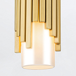 Потолочный светильник латунного цвета с цилиндрическим белым матовым плафоном Elstead Lighting варинант исполнения - 4 | Loft Concept в Липецке