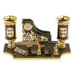 Настольный письменный набор из нефрита с ножом для бумаг в подарочной коробке Maecenas варинант исполнения - 1 | Loft Concept в Липецке