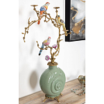 Фарфоровый подсвечник с бронзовым декором Eden Garden варинант исполнения - 3 | Loft Concept в Липецке