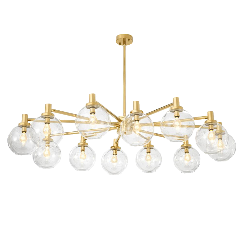 Люстра Chandelier Selva Золотой Прозрачное Стекло Люстра Chandelier Selva Золотой Прозрачное Стекло в Липецке | Loft Concept