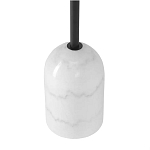 Кофейный столик с круглой чёрной столешницей и мраморным основанием Exquisite Practicality варинант исполнения - 3 | Loft Concept в Липецке