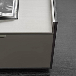 Дизайнерский комод серый с глянцевым фасадом Darren варинант исполнения - 1 | Loft Concept в Липецке