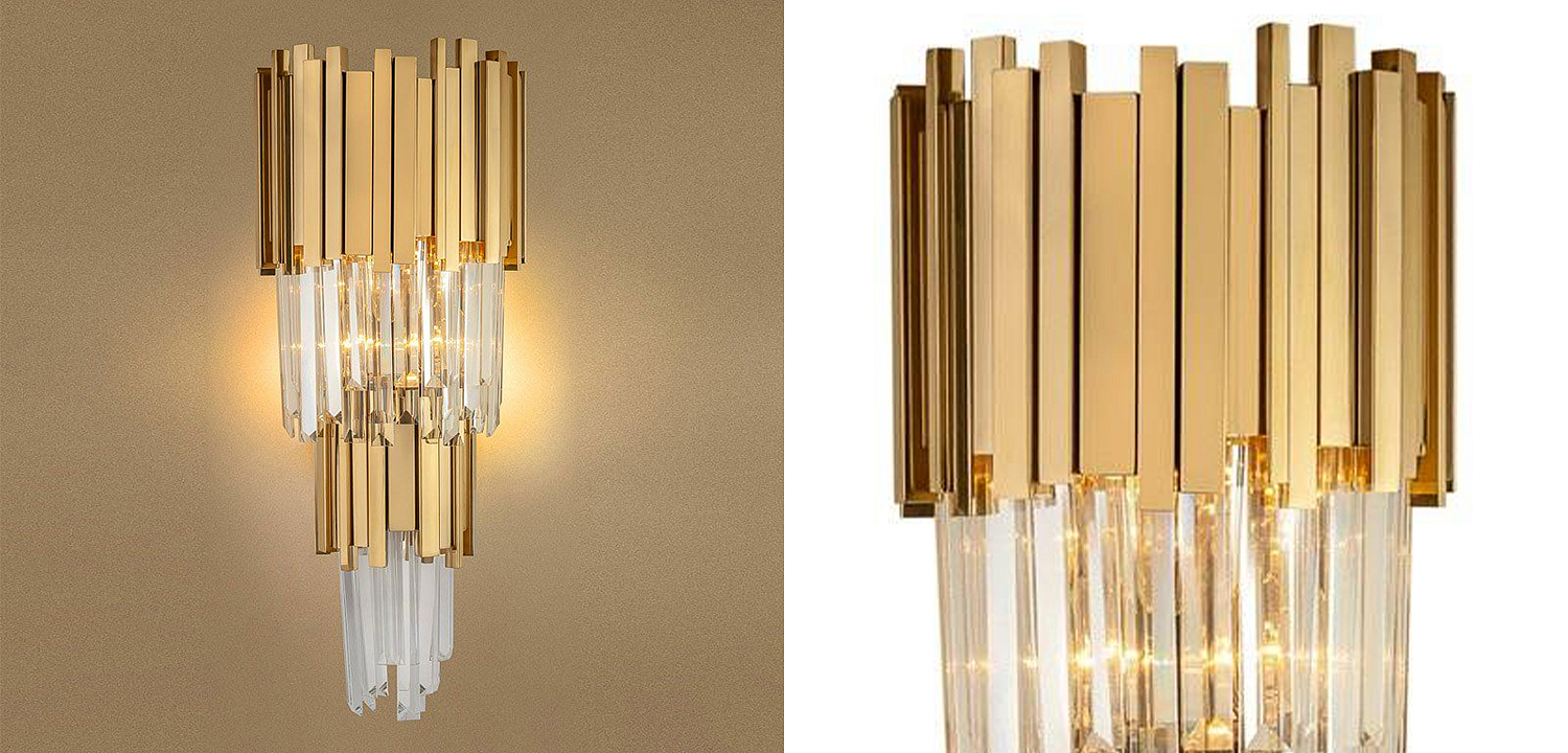 Бра Luxxu Modern Cascade Wall Lamp Gold 58 Бра Luxxu Modern Cascade Wall Lamp Gold 58 - Loft-Concept в Липецке