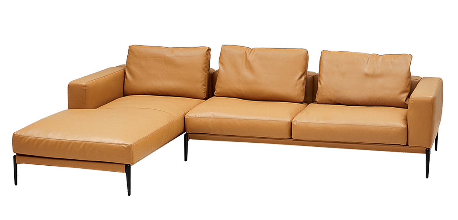 Диван угловой Minimalistic Caramel Corner Sofa Диван угловой Minimalistic Caramel Corner Sofa - Loft-Concept в Липецке