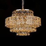 Люстра хрустальная в неоклассическом стиле на золотистом каркасе Majesty варинант исполнения - 3 | Loft Concept в Липецке