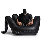 Дизайнерское кожаное кресло в форме руки Poltronova Joe Whip Armchair варинант исполнения - 8 | Loft Concept в Липецке