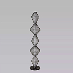 Торшер светодиодный с плетеным металлическим каркасом Metal Interweaving варинант исполнения - 4 | Loft Concept в Липецке