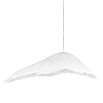 Подвесной светильник с асимметричным волнообразным абажуром и фактурной бахромой по краю Tactile Line варинант исполнения - 1 | Loft Concept в Липецке