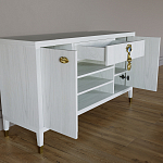 Комод-буфет Elsa Dreams White с открытыми полками   варинант исполнения - 6 | Loft Concept в Липецке