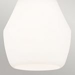 Подвесной светильник каплевидной формы с комбинированным плафоном из стали и белого матового стекла Kichler варинант исполнения - 5 | Loft Concept в Липецке