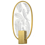 Бра с гравировкой на акриловом плафоне Gravyura Bronze варинант исполнения - 1 | Loft Concept в Липецке