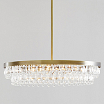 Люстра круглая с подвесками в форме стеклянных капель Glass Rain варинант исполнения - 1 | Loft Concept в Липецке