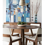 Обеденный стол круглый с изогнутыми ножками Godenza Round V Table варинант исполнения - 3 | Loft Concept в Липецке