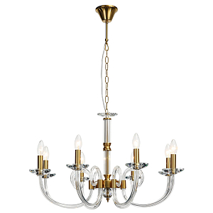 Люстра Twisted Glass Candles Chandelier