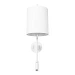 Бра с цилиндрическим тканевым абажуром и регулируемым спотом Pure Cylinder варинант исполнения - 6 | Loft Concept в Липецке