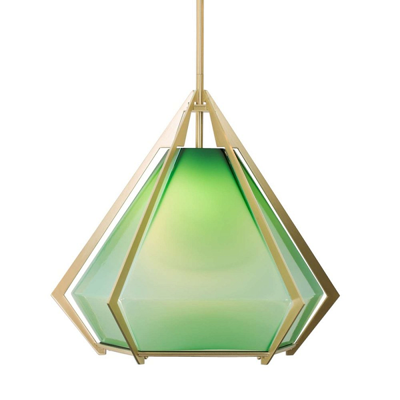 Подвесной светильник Harlow Pendant Lamp green Золотой Зеленый Подвесной светильник Harlow Pendant Lamp green Золотой Зеленый в Липецке | Loft Concept