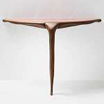 Дизайнерская консоль деревянная на одной ножке Poltronova Gallino Connsole Table варинант исполнения - 2 | Loft Concept в Липецке