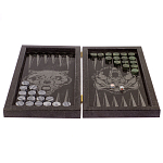 Подарочные нарды из натурального камня с гравировкой Backgammon from Stone варинант исполнения - 2 | Loft Concept в Липецке
