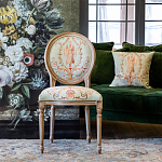 Стул из массива бука светло-зеленый с растительным орнаментом Raffael Angel Green Chair варинант исполнения - 7 | Loft Concept в Липецке