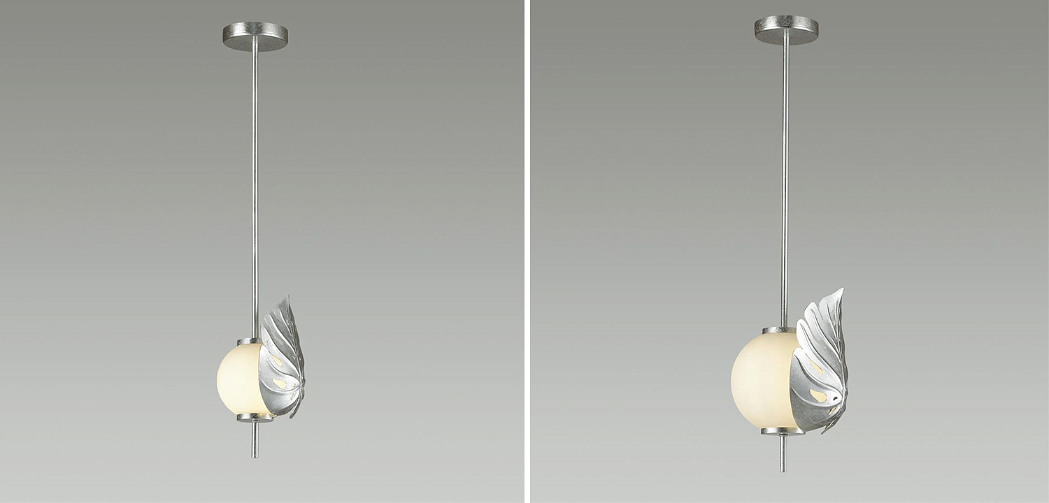 Подвесной светильник Silver Monstera Leaf Подвесной светильник Silver Monstera Leaf - Loft-Concept в Липецке