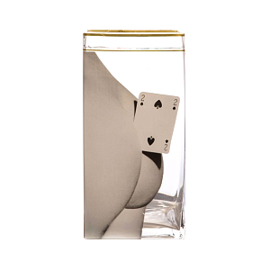 Ваза Glass vase big Two of Spades