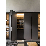 Кухонный гарнитур из дерева и камня с раздвижными дверцами OPERATING COLUMN 2.0 Dada Engenereed Kitchen варинант исполнения - 7 | Loft Concept в Липецке