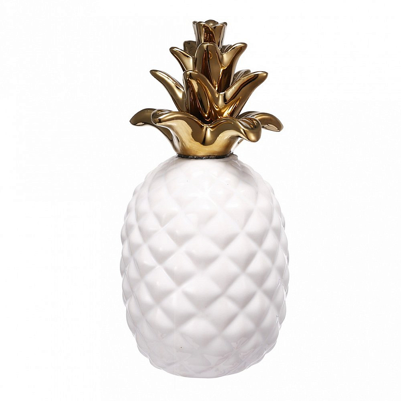 Аксессуар Pineapple White & Gold Белый Золотой Аксессуар Pineapple White & Gold Белый Золотой в Липецке | Loft Concept