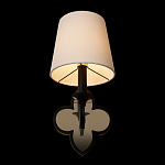 Бра с белым текстильным абажуром и фигурным основанием с зеркальной вставкой Vitorino варинант исполнения - 11 | Loft Concept в Липецке