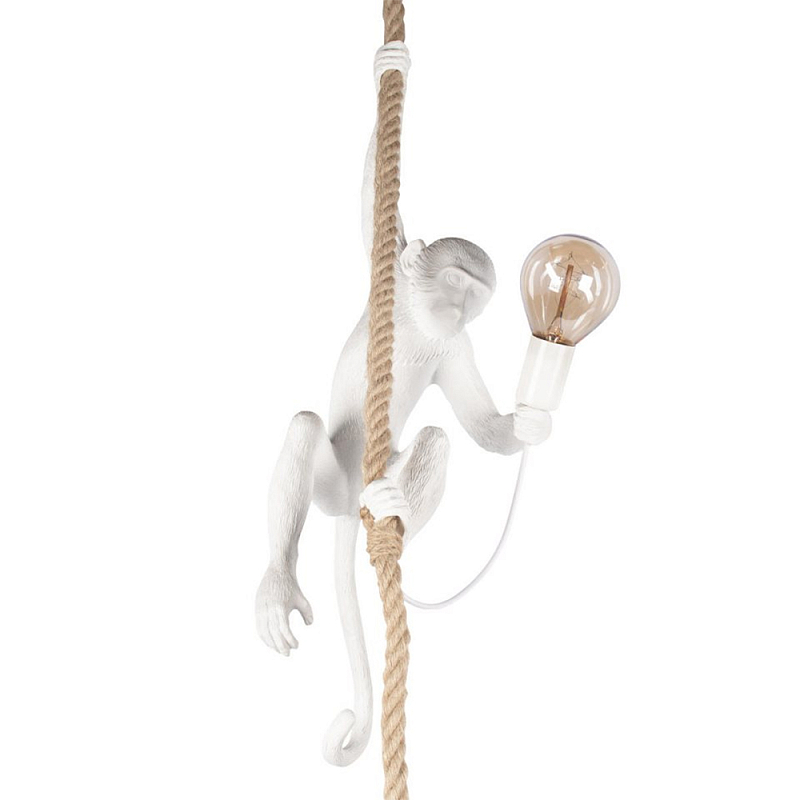 Подвесной светильник Monkey on a rope Белый Подвесной светильник Monkey on a rope Белый в Липецке | Loft Concept