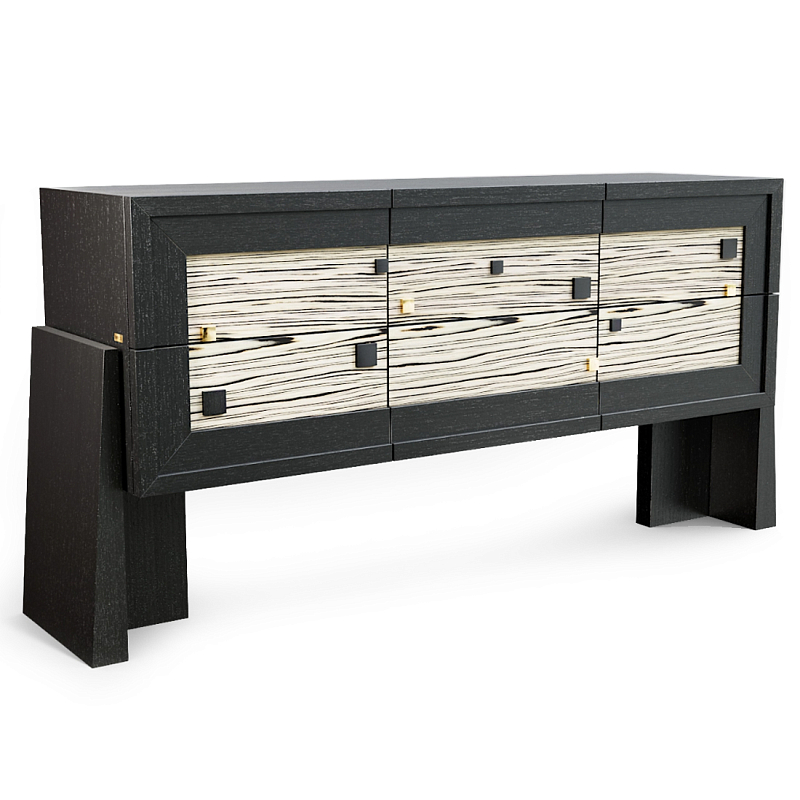 Дизайнерский Комод Tlaloc  Черный матовый Бежевый в Липецке | Loft Concept 
