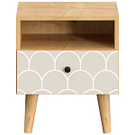 Прикроватная тумба с изображением на ящике Elise Nightstand варинант исполнения - 6 | Loft Concept в Липецке
