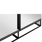 Двухдверный шкаф с зеркальными дверцами Strict Lines варинант исполнения - 3 | Loft Concept в Липецке