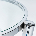 Приставной столик со стеклянной столешницей Deimos варинант исполнения - 2 | Loft Concept в Липецке