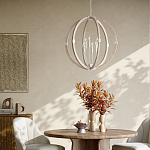 Подвесной светильник из дерева в форме сферы Eco Light варинант исполнения - 4 | Loft Concept в Липецке