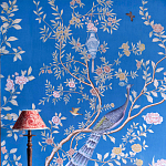 Обои ручная роспись Houghton Canton Blue варинант исполнения - 6 | Loft Concept в Липецке