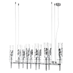 Люстра подвесная прямоугольная с 10-ю цилиндрическими плафонами LIAISON варинант исполнения - 4 | Loft Concept в Липецке