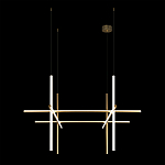 Люстра с 6-ю цилиндрическими плафонами на тонких тросах Trumpet tube варинант исполнения - 7 | Loft Concept в Липецке