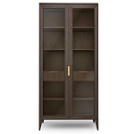 Витрина стеклянная 2-х дверная с ящиками и 5-ю полками Harper Line варинант исполнения - 3 | Loft Concept в Липецке