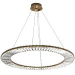 Кольцевая люстра с хрустальным декором Maude Crystal Chandelier варинант исполнения - 4 | Loft Concept в Липецке