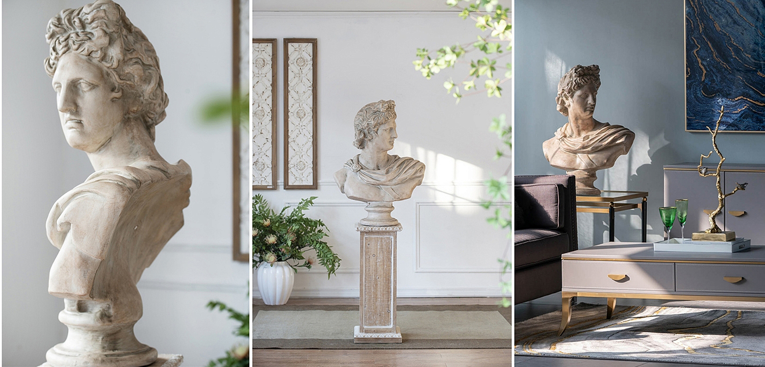Статуэтка Antique Busts Apollo Belvedere Статуэтка Antique Busts Apollo Belvedere - Loft-Concept в Липецке