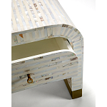 Тумбочка прикроватная Amo Bone Inlay Bedside Almond варинант исполнения - 2 | Loft Concept в Липецке