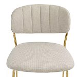 Стул барный широкой полукруглой спинкой на золотистых ножках Chair Smooth Shapes варинант исполнения - 4 | Loft Concept в Липецке