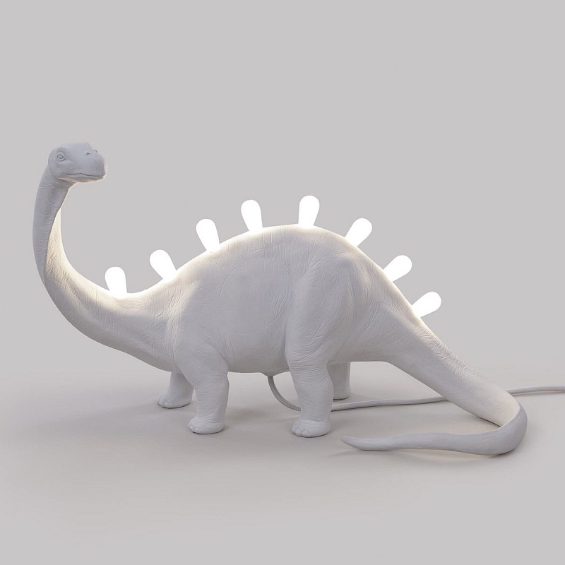 Лампа Seletti Jurassic Lamp Bronto Белый Лампа Seletti Jurassic Lamp Bronto Белый в Липецке | Loft Concept