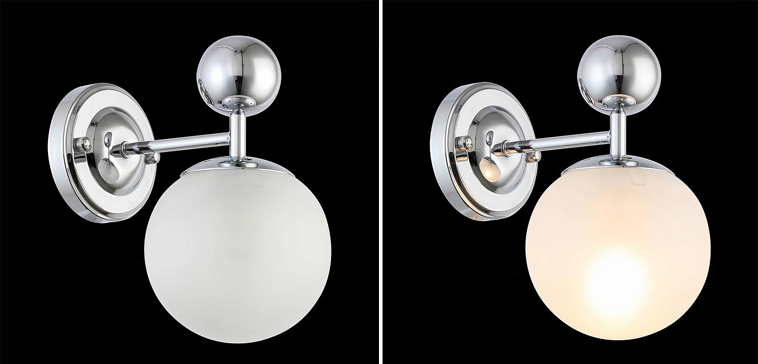 Бра Demian Chrome Wall Lamp Бра Demian Chrome Wall Lamp - Loft-Concept в Липецке