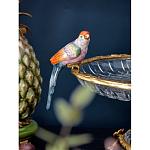 Чаша из прозрачного стекла с фигурками разноцветных попугаев на ободке 38 Eden Garden варинант исполнения - 3 | Loft Concept в Липецке