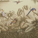 Обои ручная роспись Le Brésil Amarelo Sepia варинант исполнения - 1 | Loft Concept в Липецке