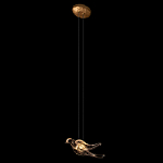 Подвесной светильник с прозрачной стеклянной птичкой Serip Voa варинант исполнения - 3 | Loft Concept в Липецке