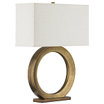 Настольная лампа с корпусом в форме кольца и прямоугольным абажуром French Ring варинант исполнения - 6 | Loft Concept в Липецке