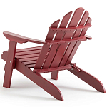 Уличное кресло из массива акации Adirondack Wooden Chair Red варинант исполнения - 6 | Loft Concept в Липецке