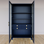 Дизайнерский шкаф витрина Elsa Dreams Blue с 4-мя ящиками варинант исполнения - 5 | Loft Concept в Липецке